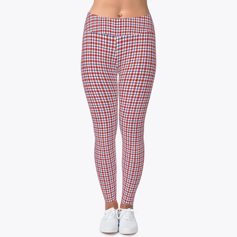 Patriotic Plaid Leggings