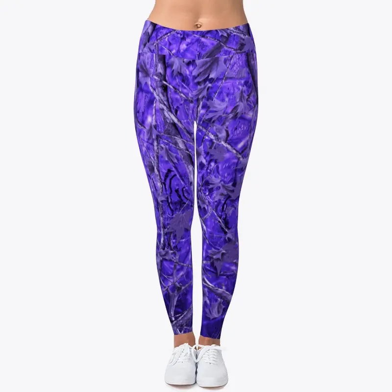 Purple Camo Gradient Leggings