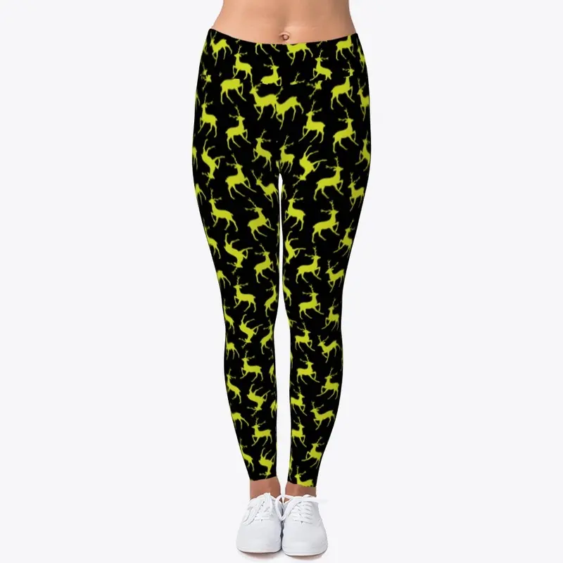 Lime Deer Leggings